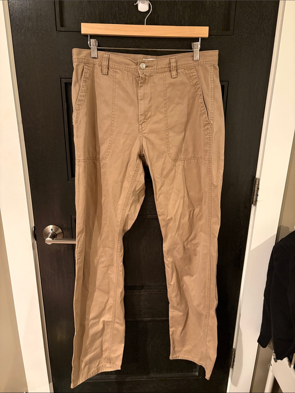 UNIQLO JW Anderson Chino Work Pants Tan Khaki Trousers Straight Leg 100% cotton